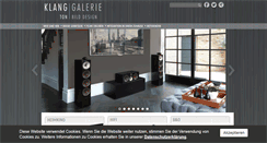 Desktop Screenshot of klang-galerie.de
